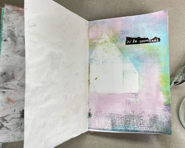 Art journal / konstdagbok Be free - Bild 5