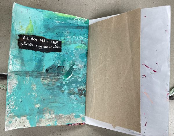 Art journal / konstdagbok Be free - Bild 3