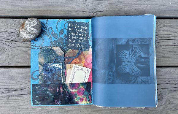 Art journal/konstdagbok The blue one - Bild 2
