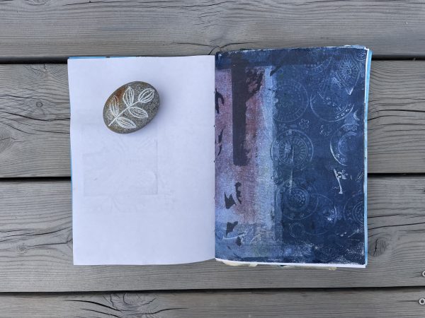 Art journal/konstdagbok The blue one - Bild 3