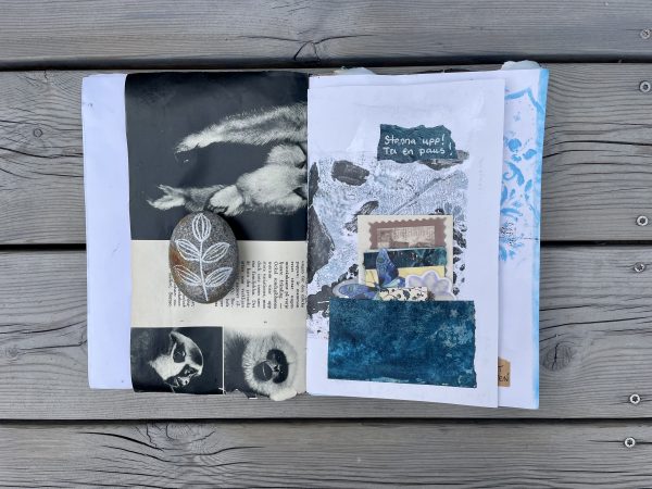 Art journal/konstdagbok The blue one - Bild 5