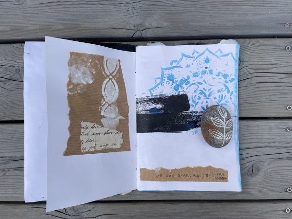 Art journal/konstdagbok The blue one - Bild 14
