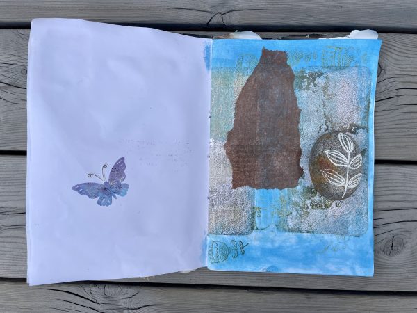 Art journal/konstdagbok The blue one - Bild 7