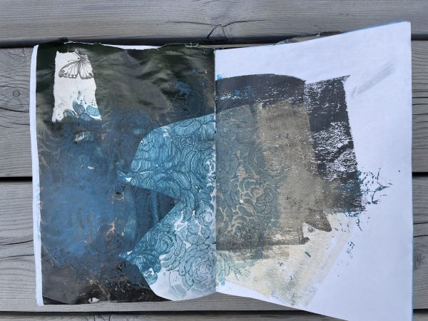 Art journal/konstdagbok The blue one - Bild 12