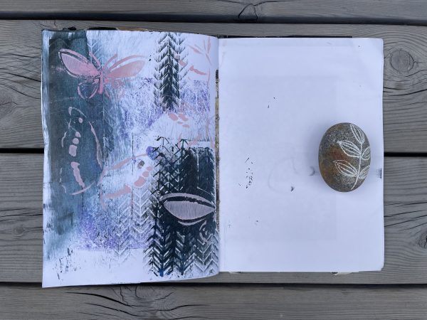 Art journal/konstdagbok The blue one - Bild 9
