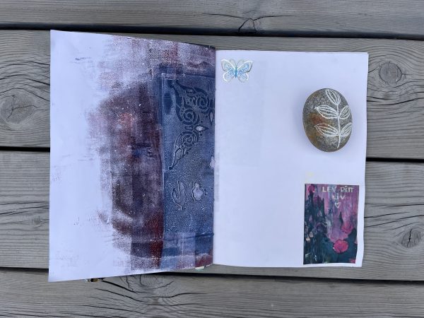 Art journal/konstdagbok The blue one - Bild 6