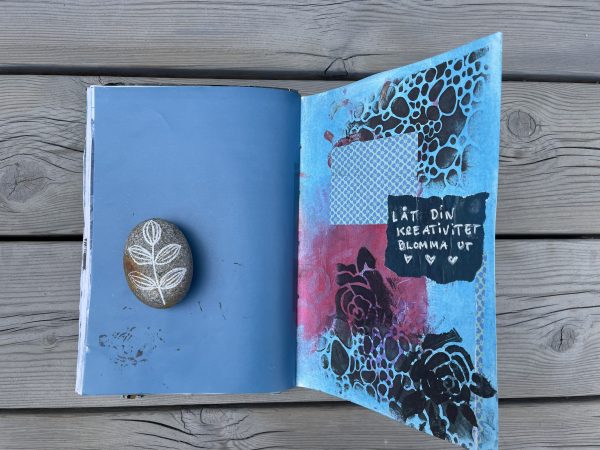 Art journal/konstdagbok The blue one - Bild 16