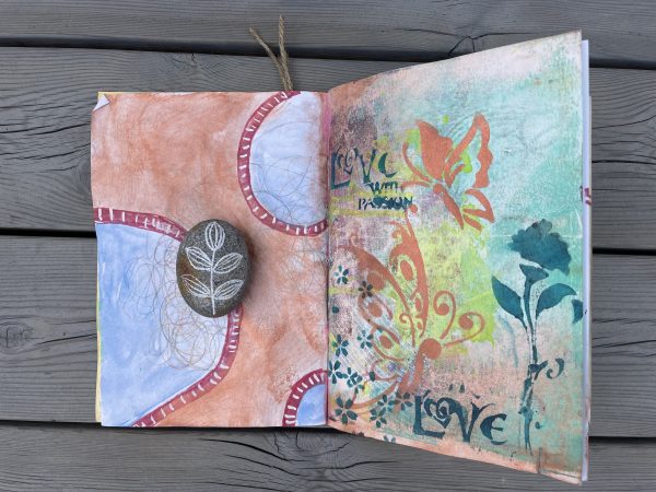 Art journal/konstdagbok A creative journey - Bild 3