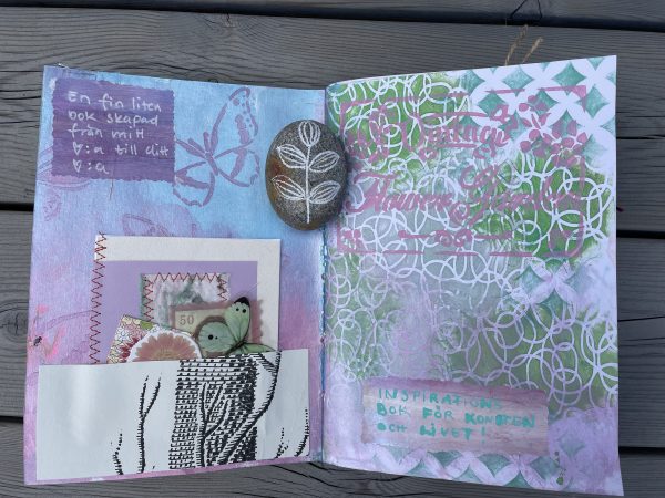 Art journal/konstdagbok A lovely day - Bild 2