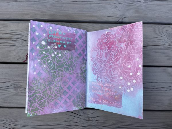 Art journal/konstdagbok A lovely day - Bild 16